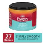 Folgers Simply Smooth Ground Coffee, Mild Roast, 27 Ounces