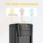 Urbansync Bottom Loading Water Cooler Dispenser for 5 Gallon Bottles, 3 Temperatures with Hot, Room & Cold Spouts, Home, Office, Living Room, Child Safety Lock, Removable Drip.