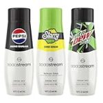 SodaStream Pepsi, Starry & MTN Dew Variety Pack, Zero Sugar, 440ml, (Pack of 3)