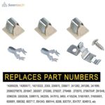 Lifetime 279570 Dryer Door Latch Strike Kit by Seentech – Compatible With Whirlpool Kenmore Dryer- Repalces: 236877 420198 423232 279337 3392538 (Pack 1)