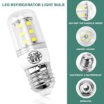 AMI PARTS Refrigerator Light Bulb KEI D34L Bulb Fit for Frigidaire Kenmore 5304511738 Refrigerator Light Bulb Replace AP6278388 PS12364857(3.5W 85V-265V Appliance Bulb White Light)-1Packs